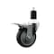 Service Caster 4'' Thermoplastic Rubber Swivel 1-1/2'' Expanding Stem Caster Total Lock Brake SCC-EXTTL20S414-TPRB-112 - alternate 1